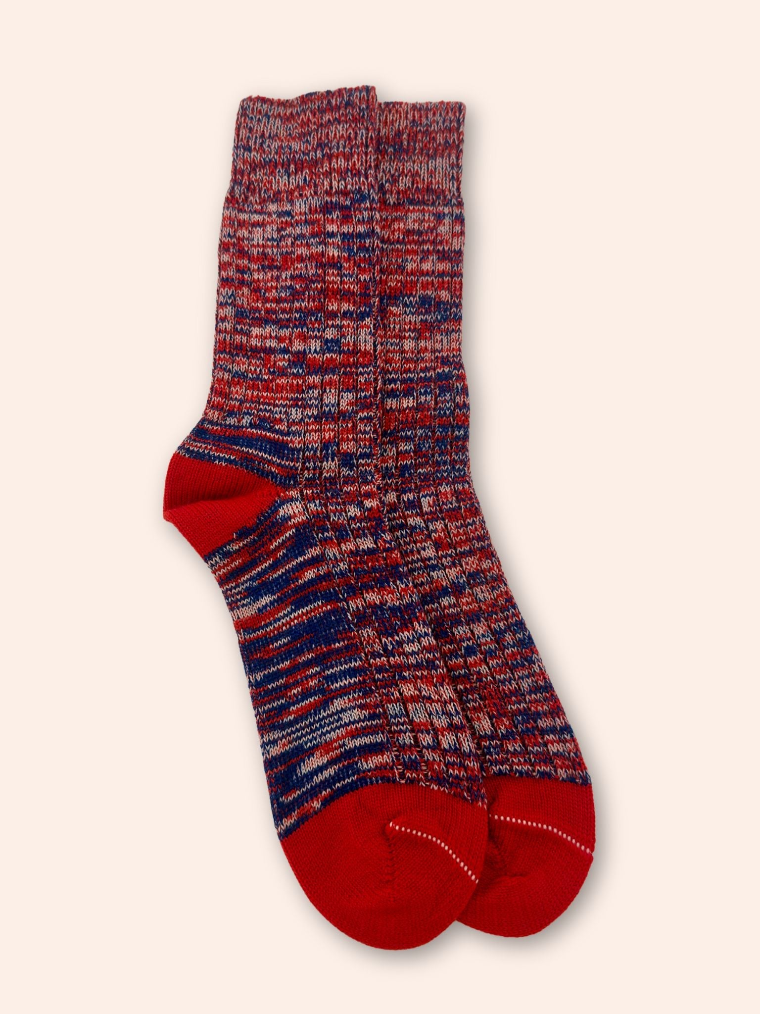 Clayton Made in England Socks in Red and Blue