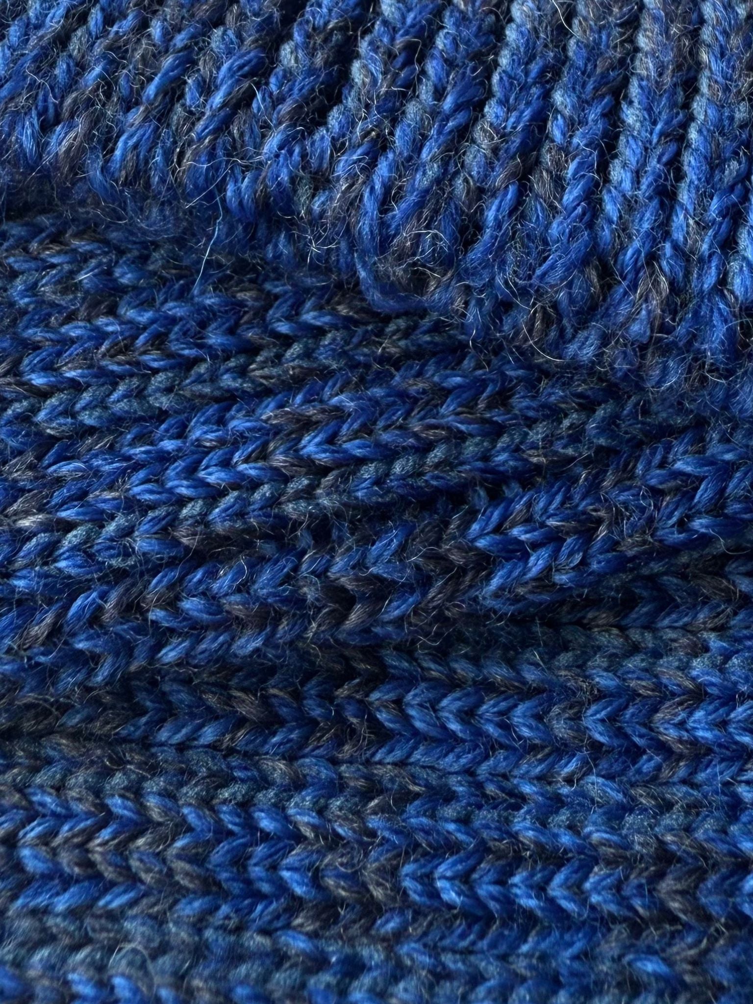 Clayton Made in England Wool Socks in Navy Mix