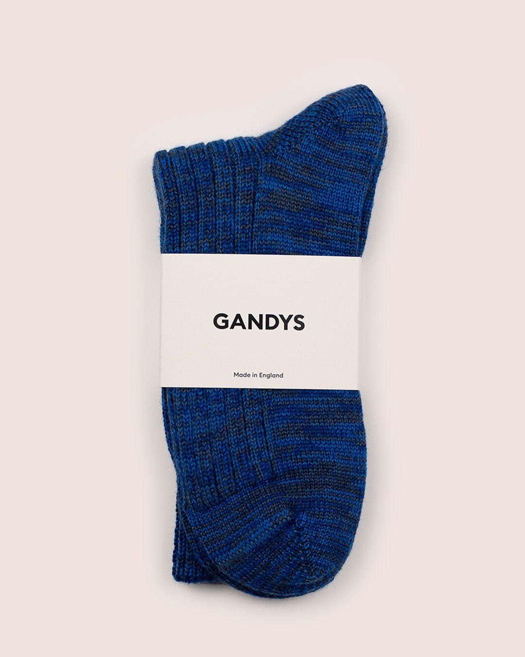 Clayton Made in England Wool Socks in Navy Mix