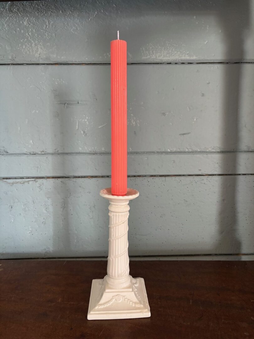 Wrapped Scalloped Dinner Candles