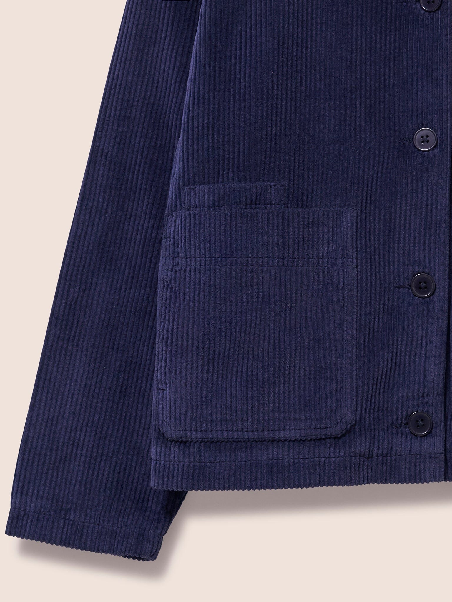 Nyhavn Cotton Corduroy Jacket in Navy
