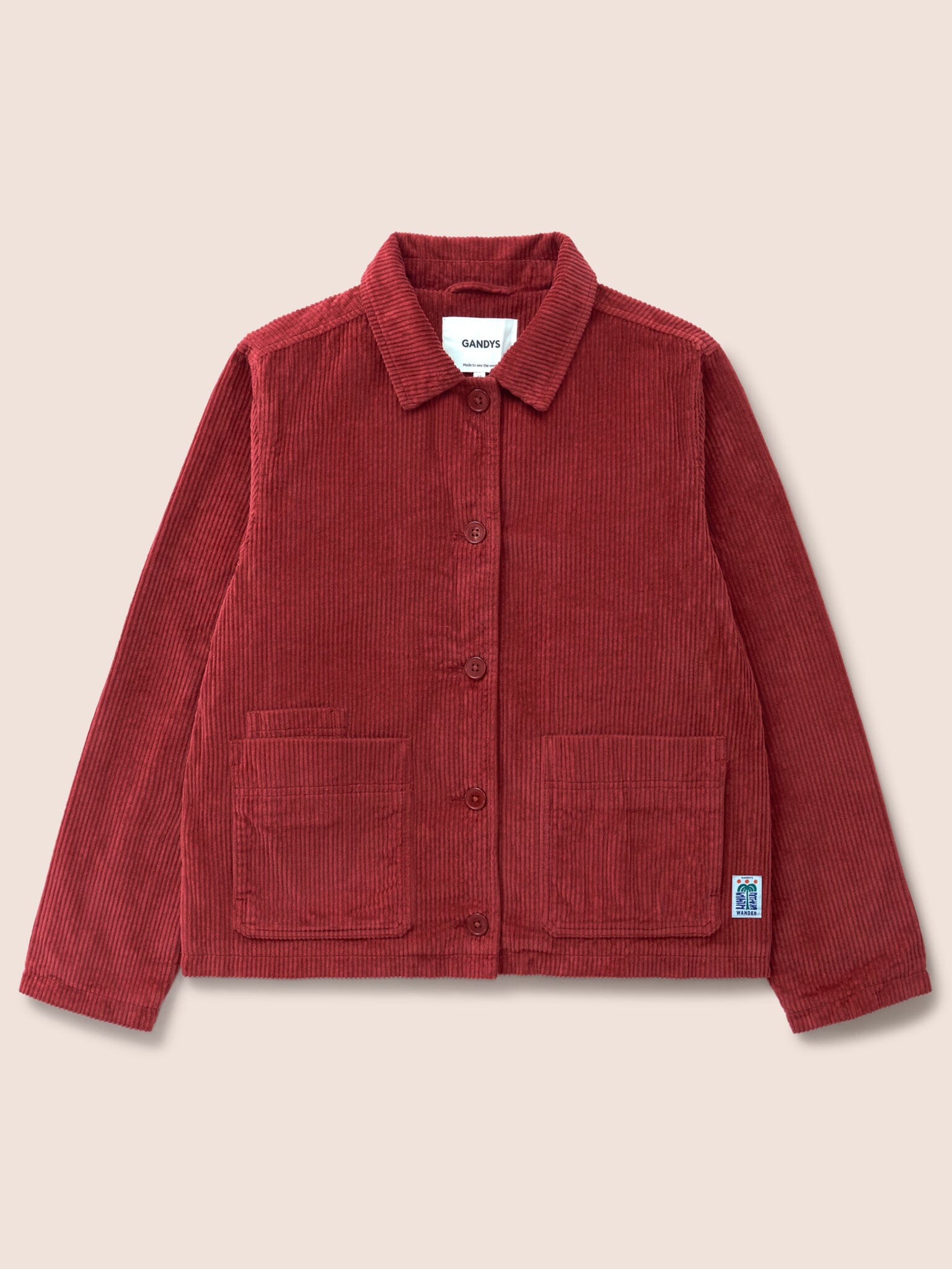 Nyhavn Cotton Corduroy Jacket in Red