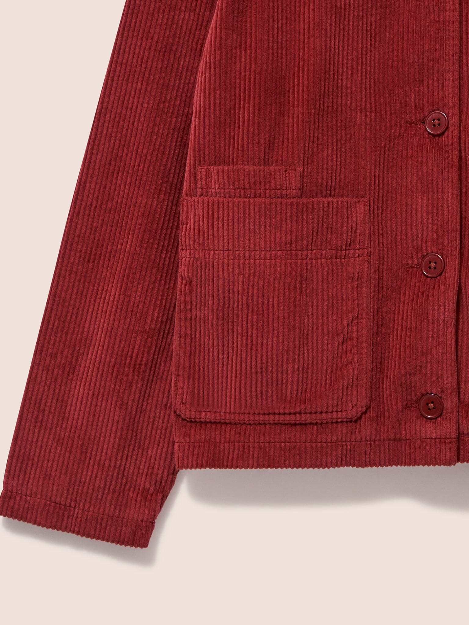 Nyhavn Cotton Corduroy Jacket in Red