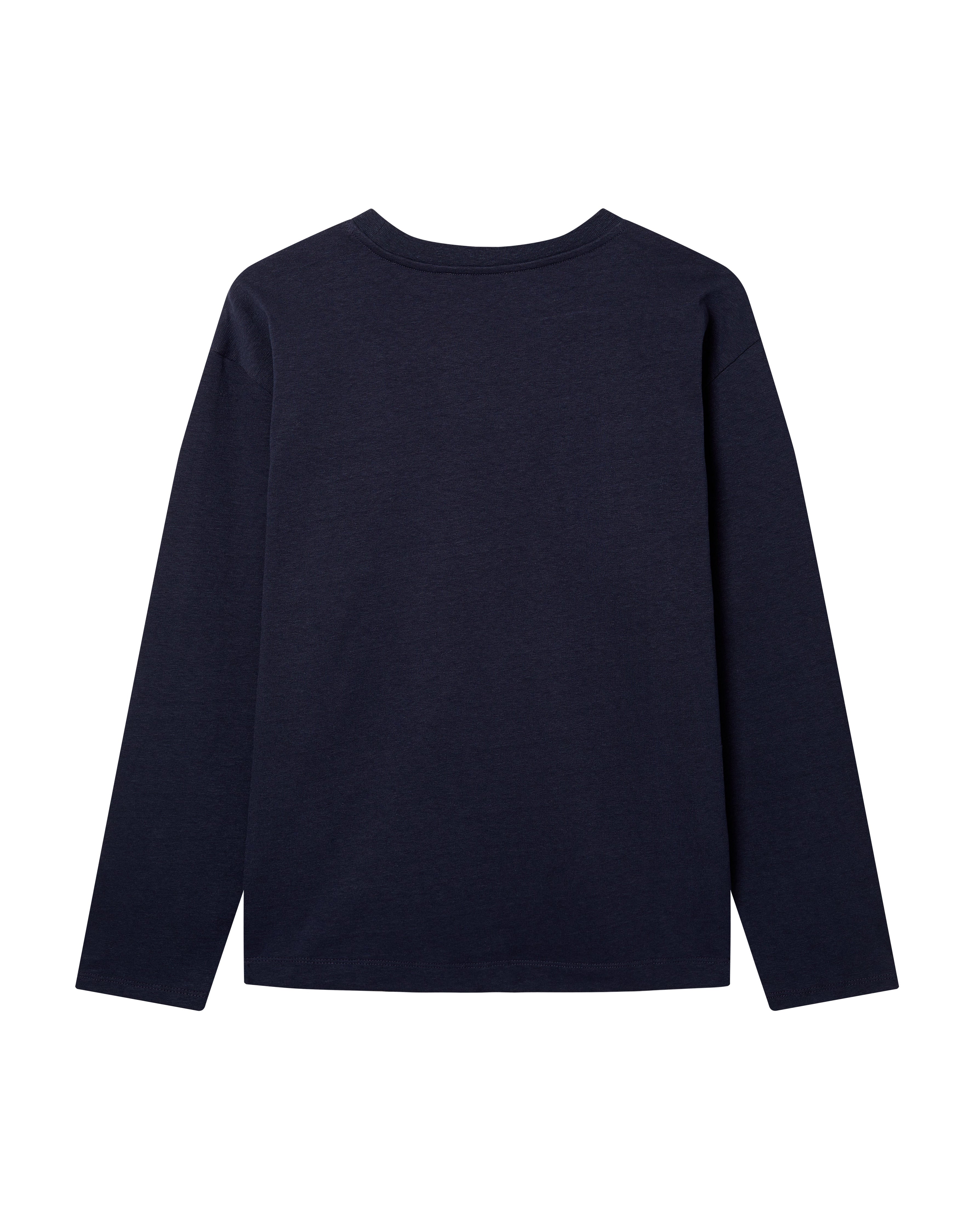 The Structured Slub / The Long Sleeve - Navy