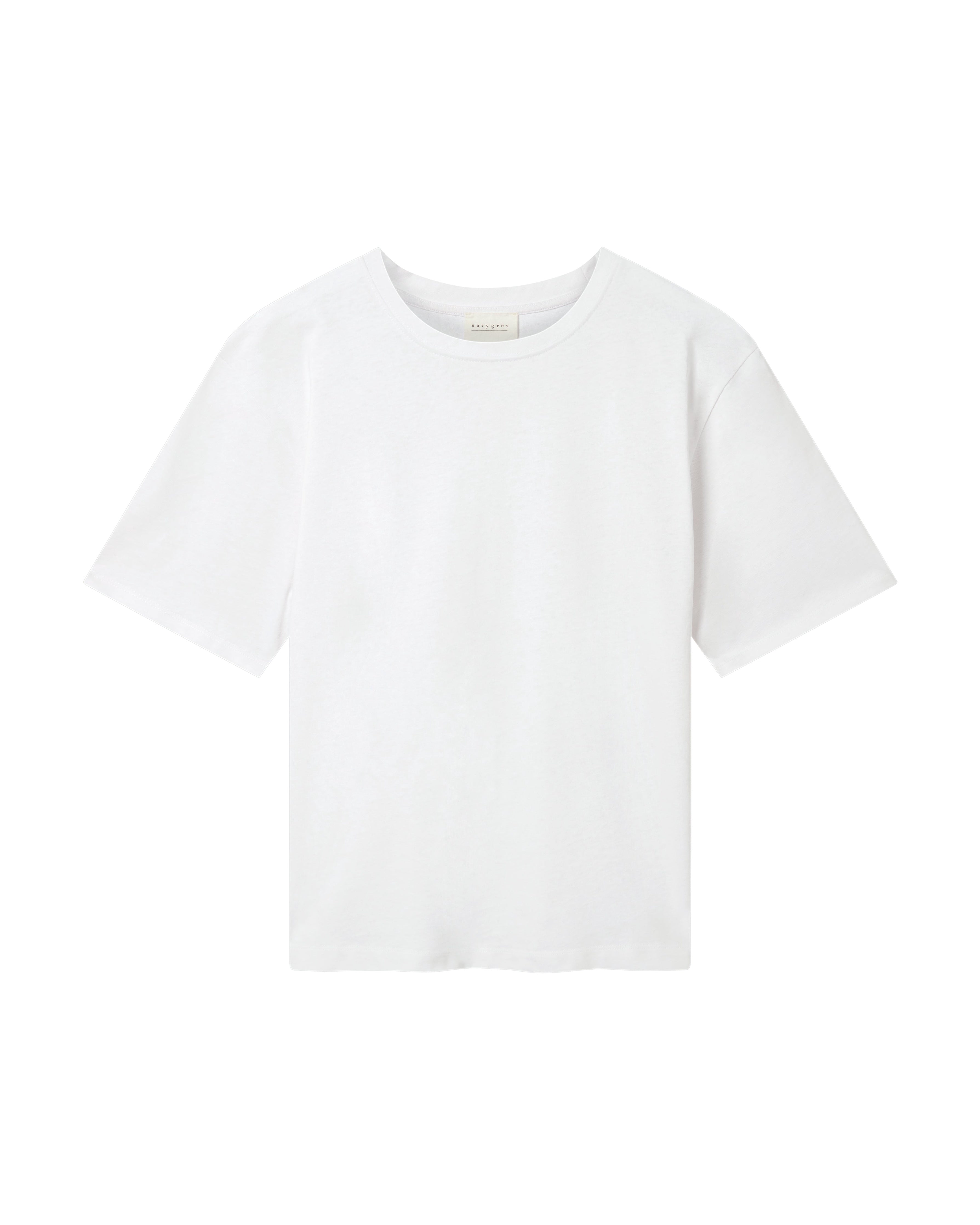 The Structured Slub / The Short Sleeve - White