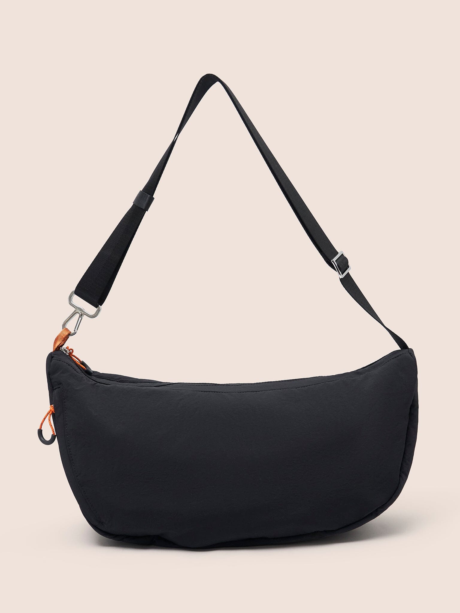 Ecuador XL Recycled Nylon Lightweight Sling Bag in Black