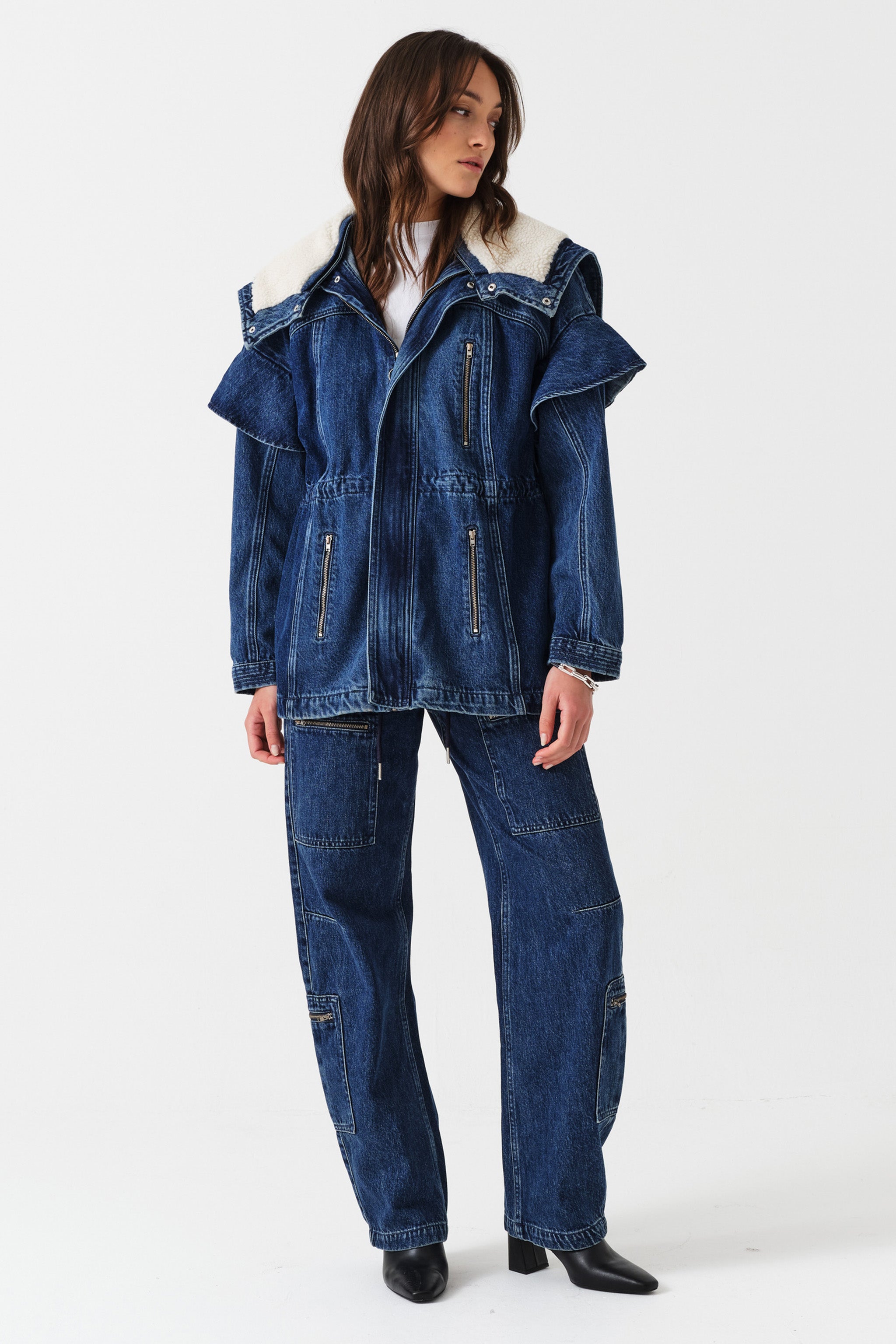 Finn Denim Jacket Two Tone in Phoenix