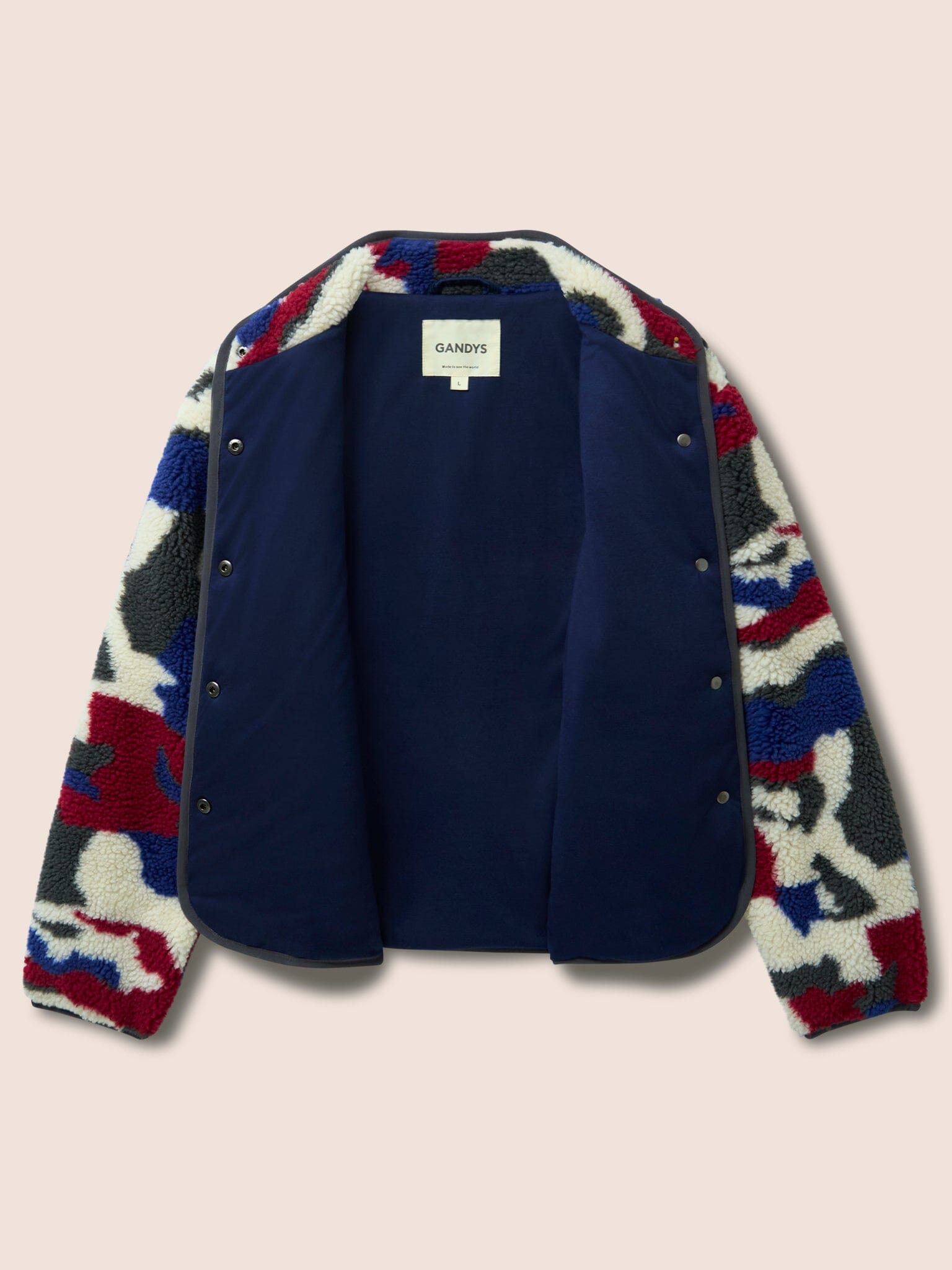 Hudson Recycled Fleece Cord Printed Jacket
