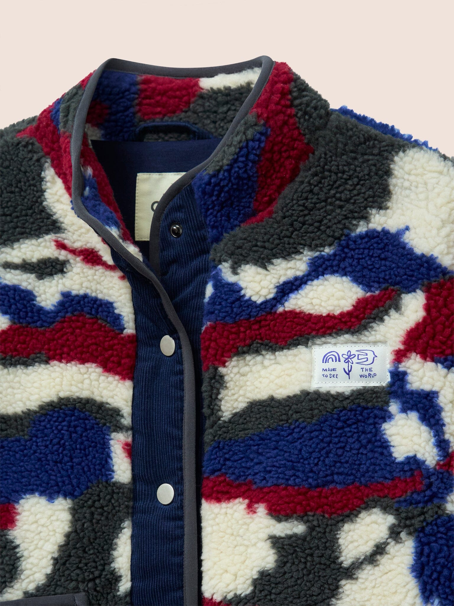 Hudson Recycled Fleece Cord Printed Jacket