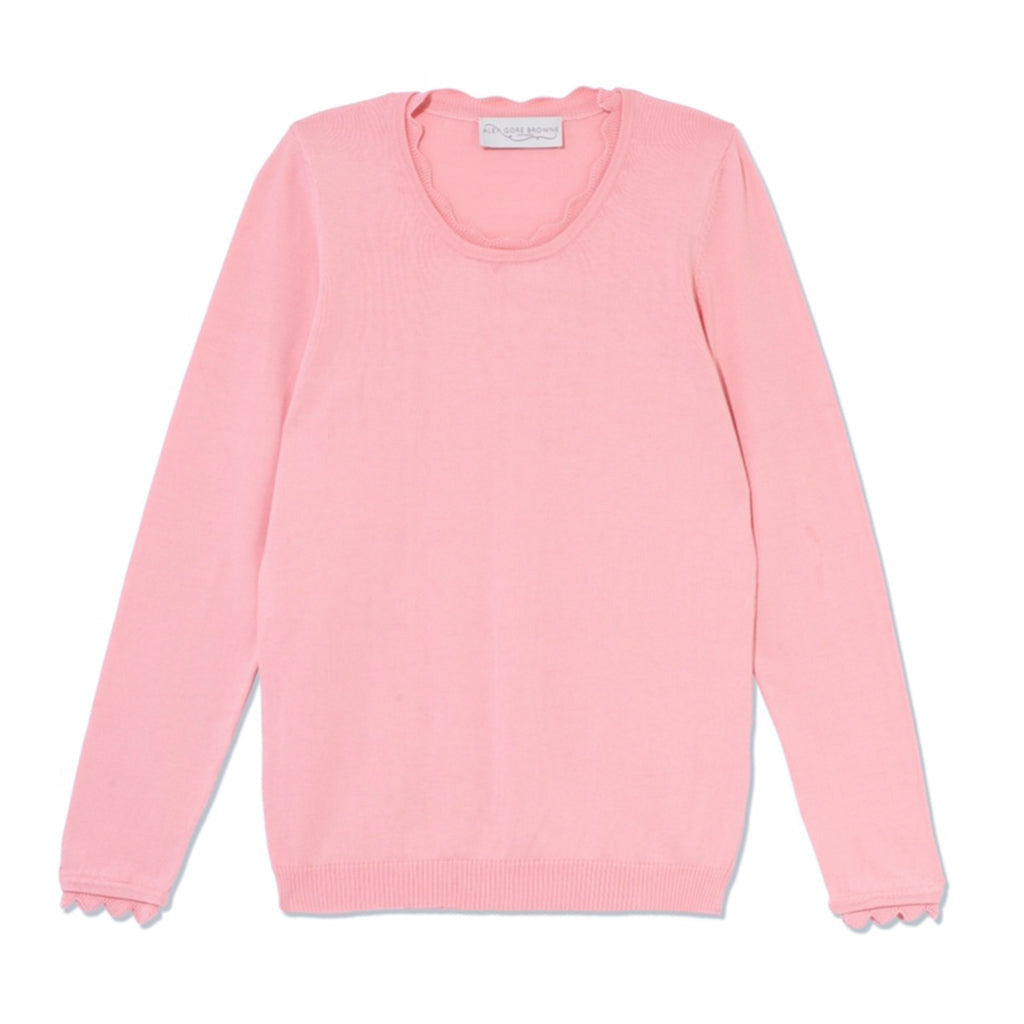 Cotton Sweater With Shoe Lace Bow