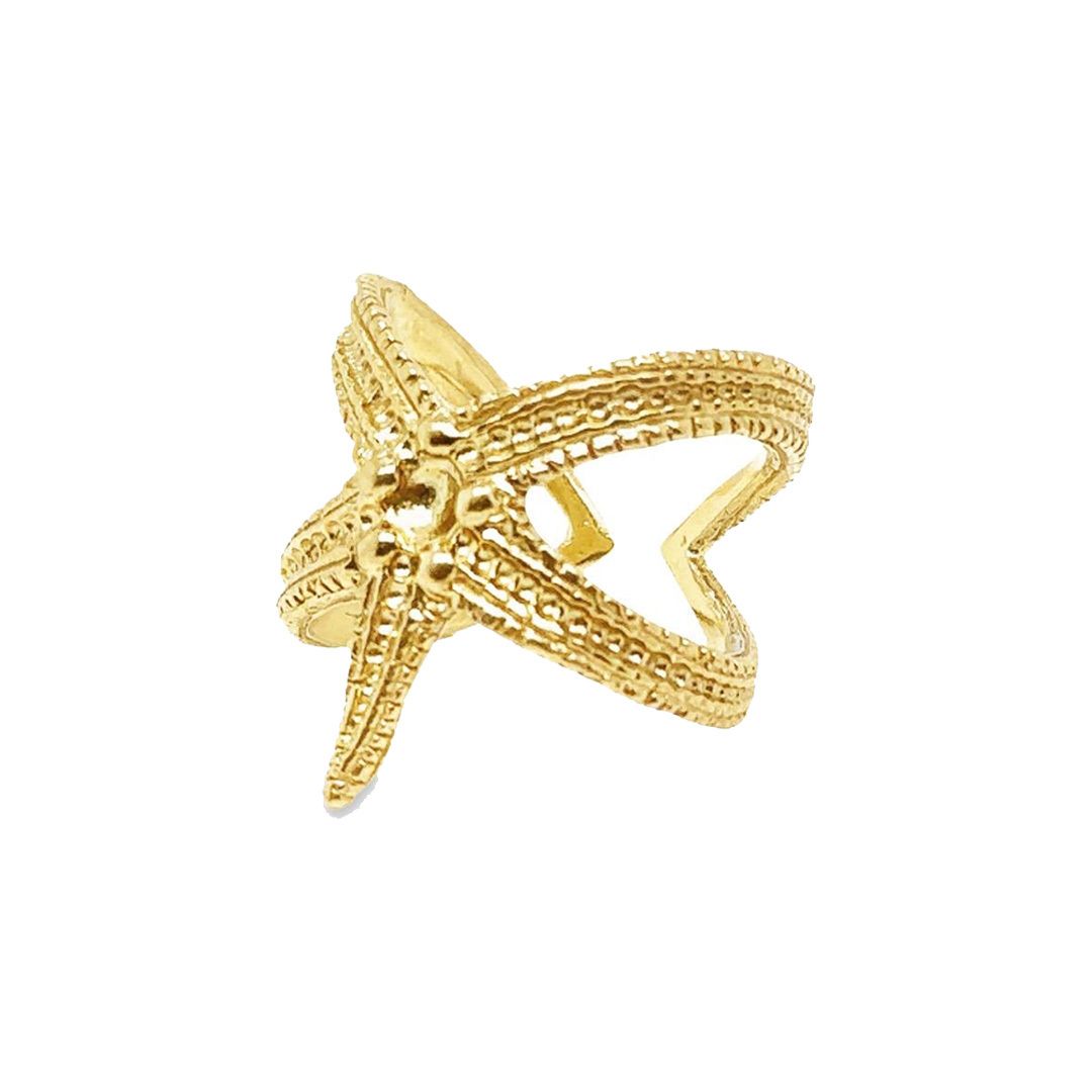 Gold Starfish Ring