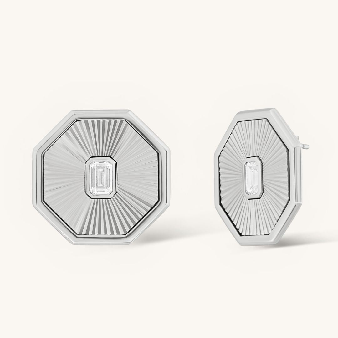 The Silver Eva Earrings