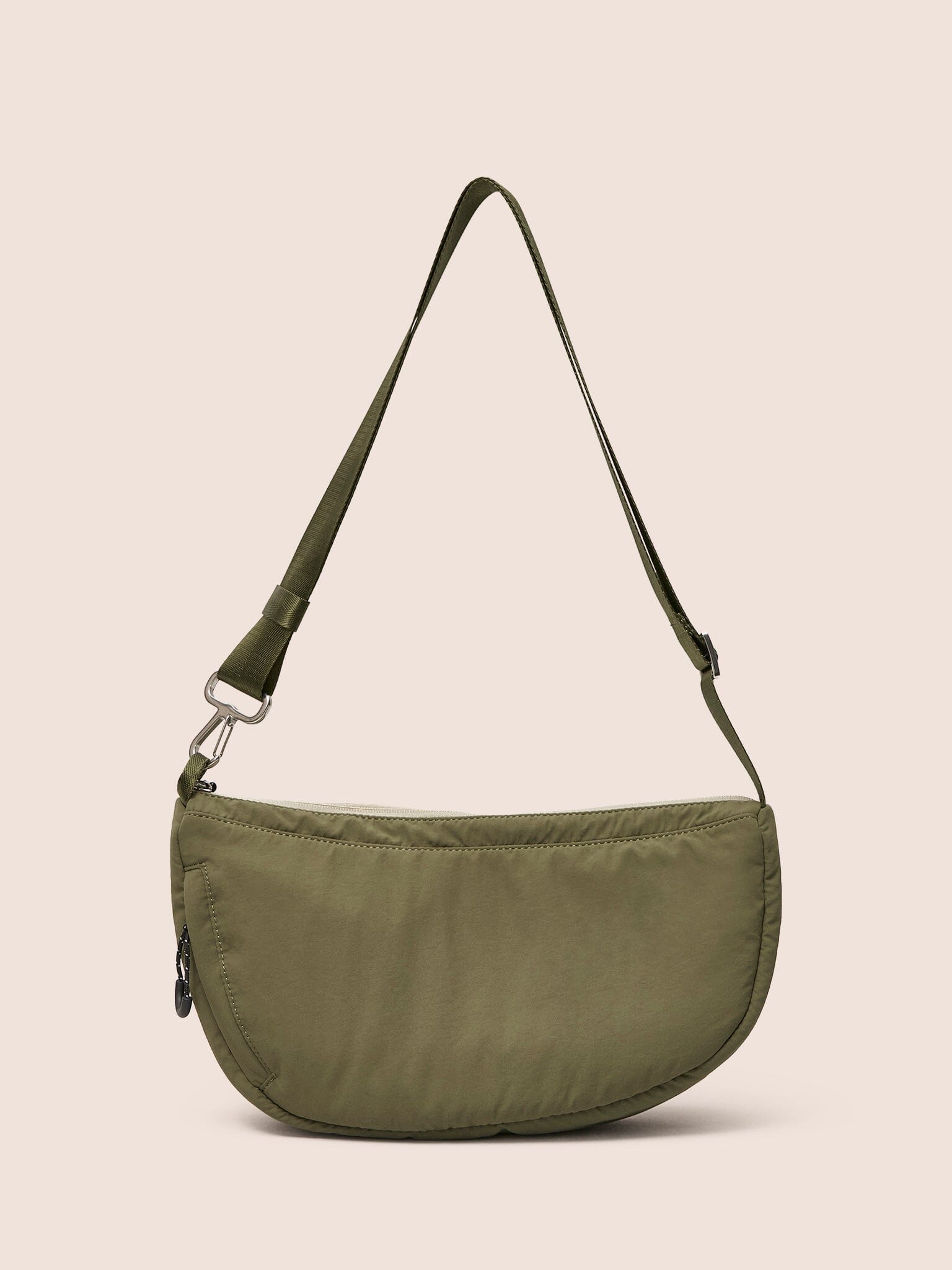 Ecuador Recycled Fabric Sling Bag Khaki