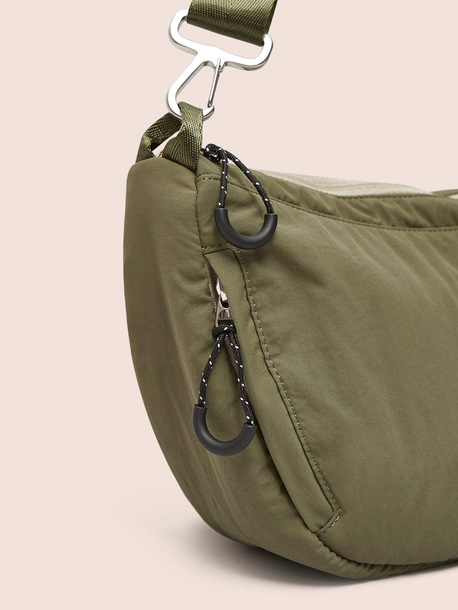 Ecuador Recycled Fabric Sling Bag Khaki