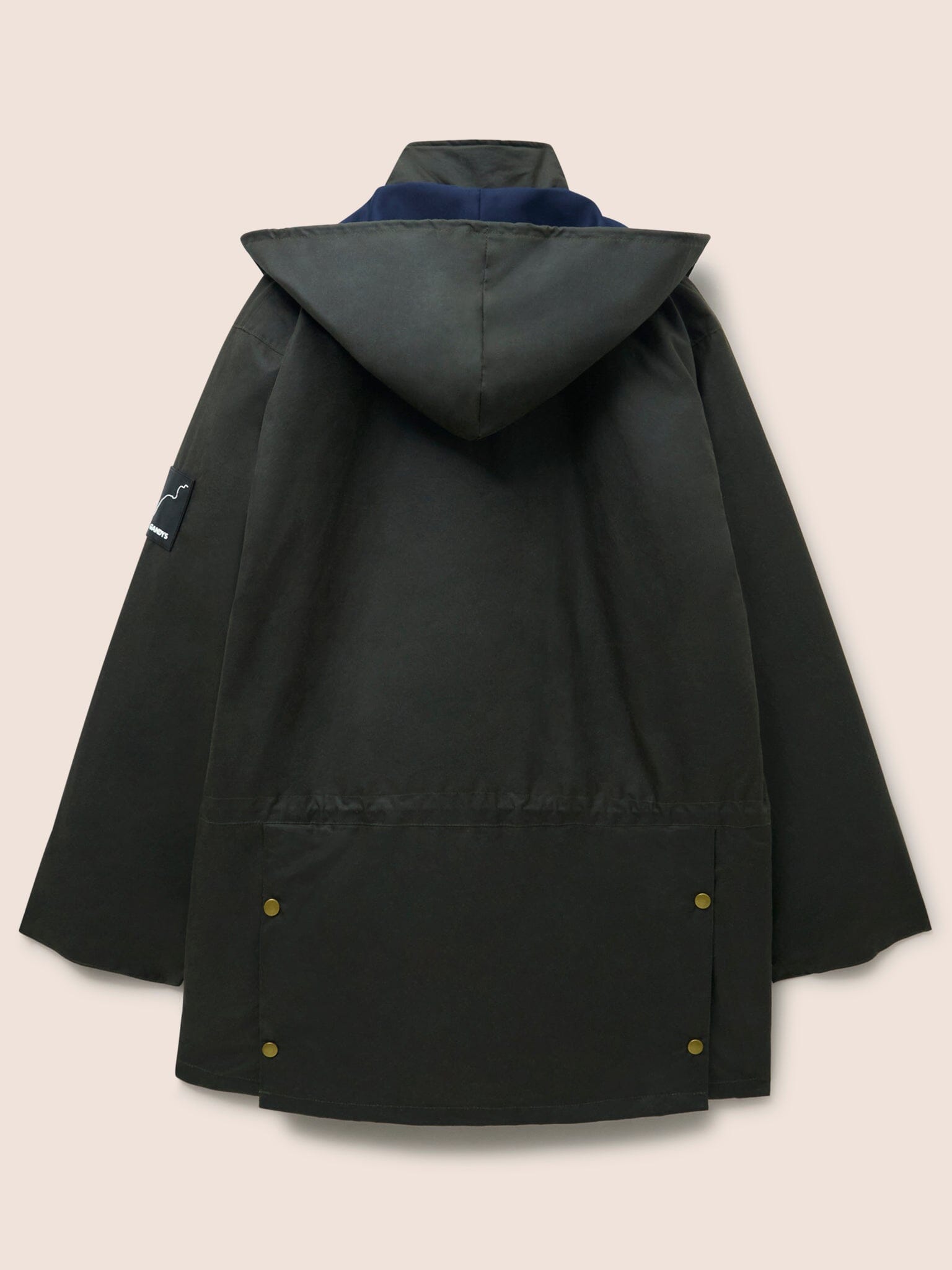 Leighton Waxed Cotton 4 in 1 Coat in Dark Olive