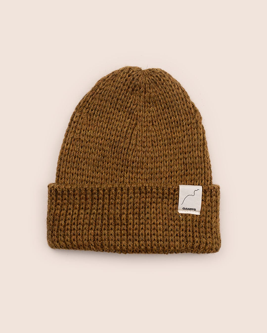 Lomond Made in England Wool Beanie in Harvest Green