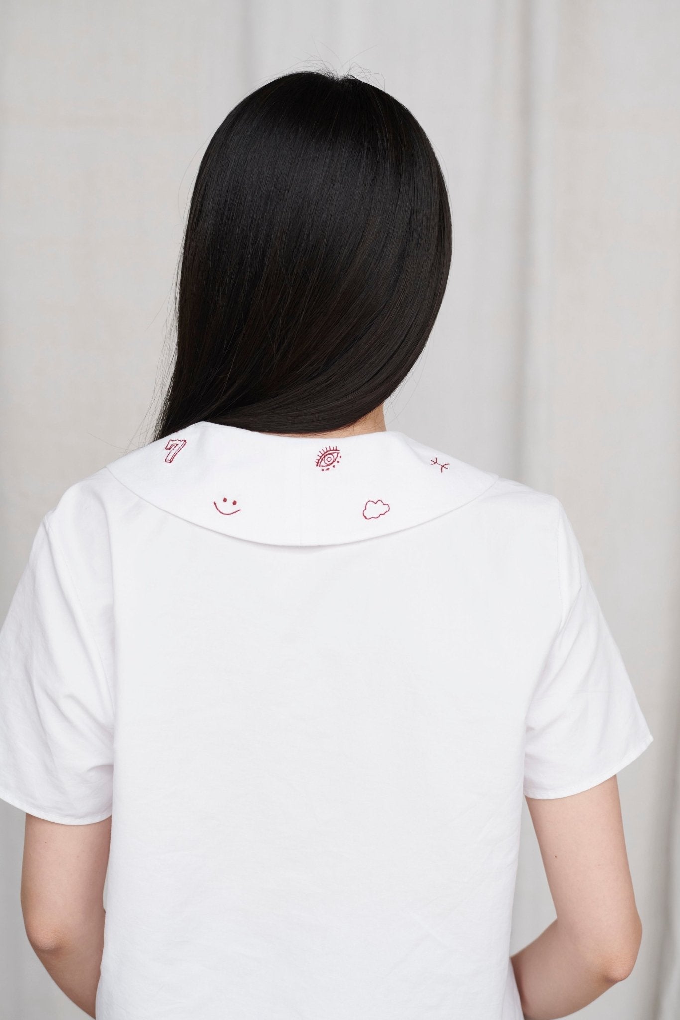 Love Lucky Embroidered Top