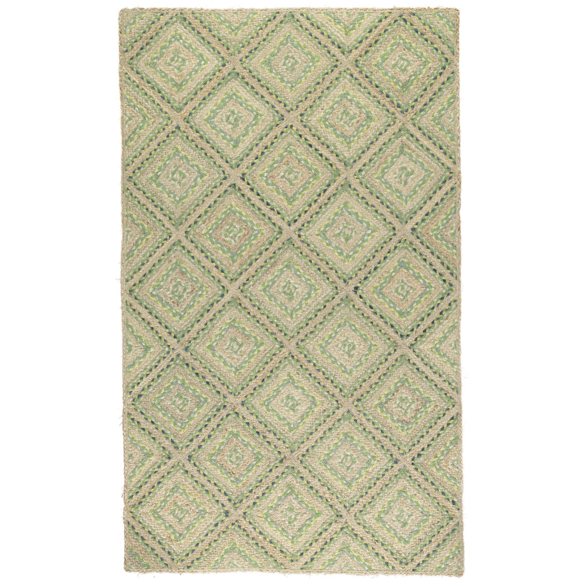 Mint Mosaic Jute Rug - 30% Off RRP