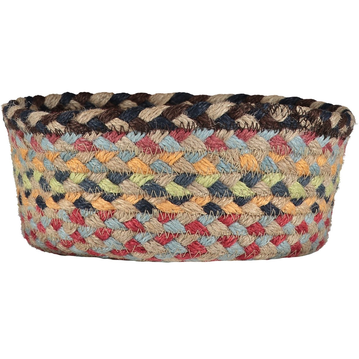 Misty Blue Jute Mini Basket