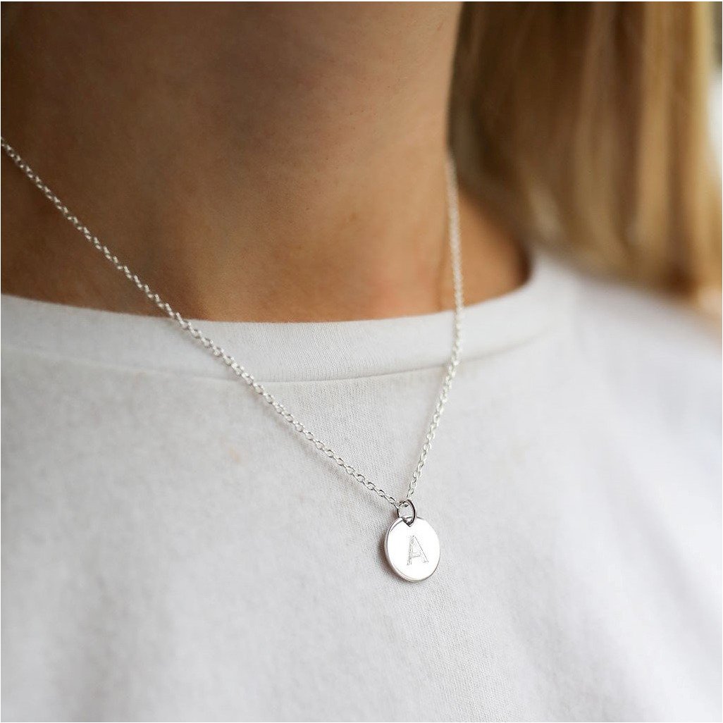 Westbourne 9ct White Gold Disc Pendant