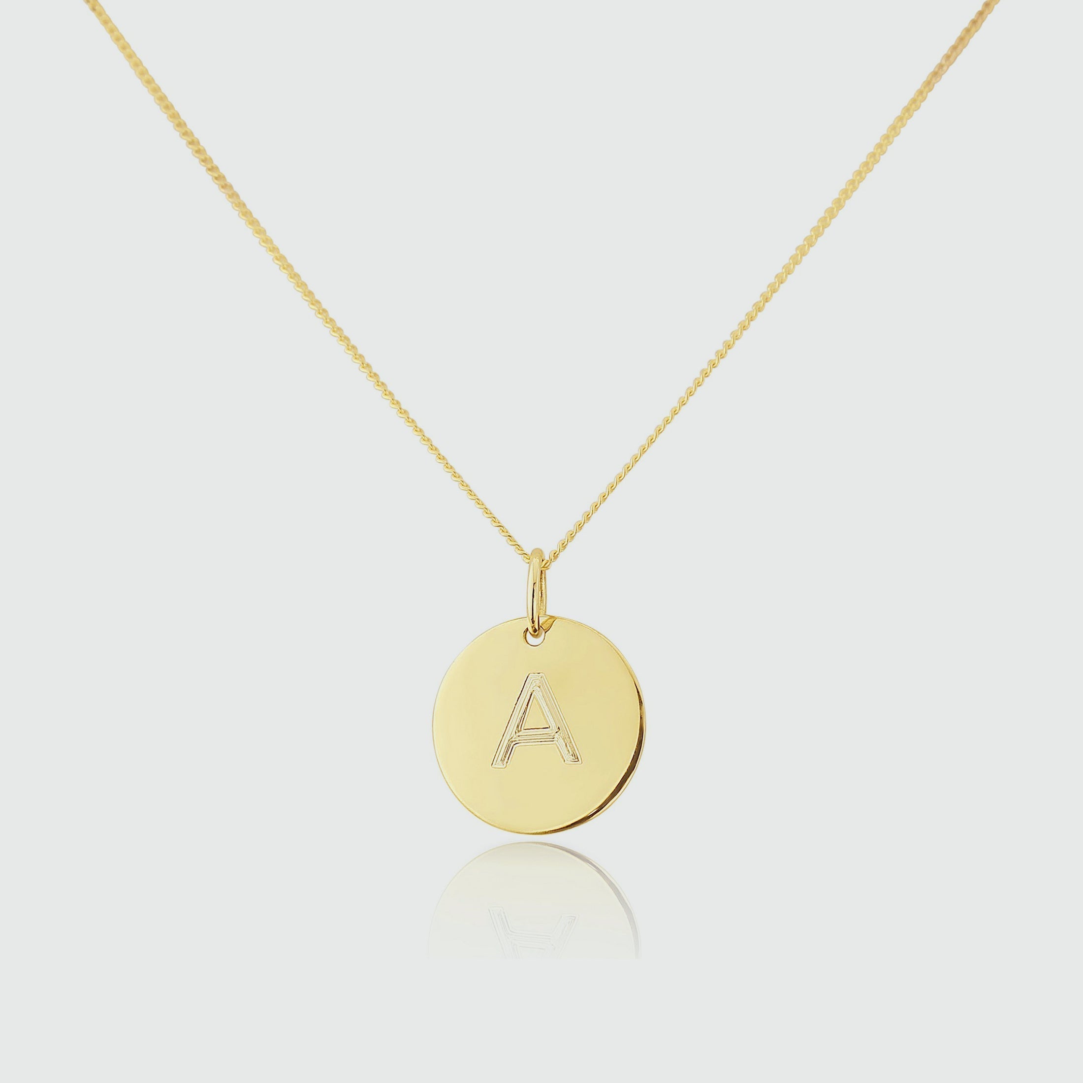 Westbourne 9ct Yellow Gold Disc Pendant