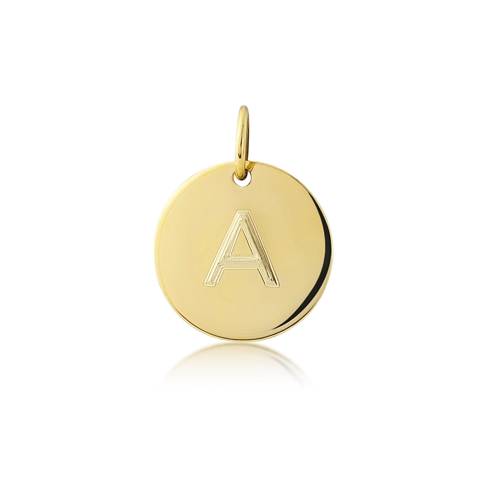Pembroke 9ct Yellow Gold Small 12mm Disc Pendant