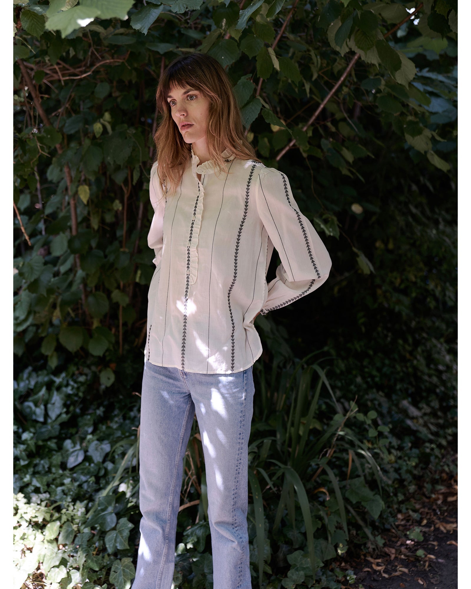 nina blouse - ecru