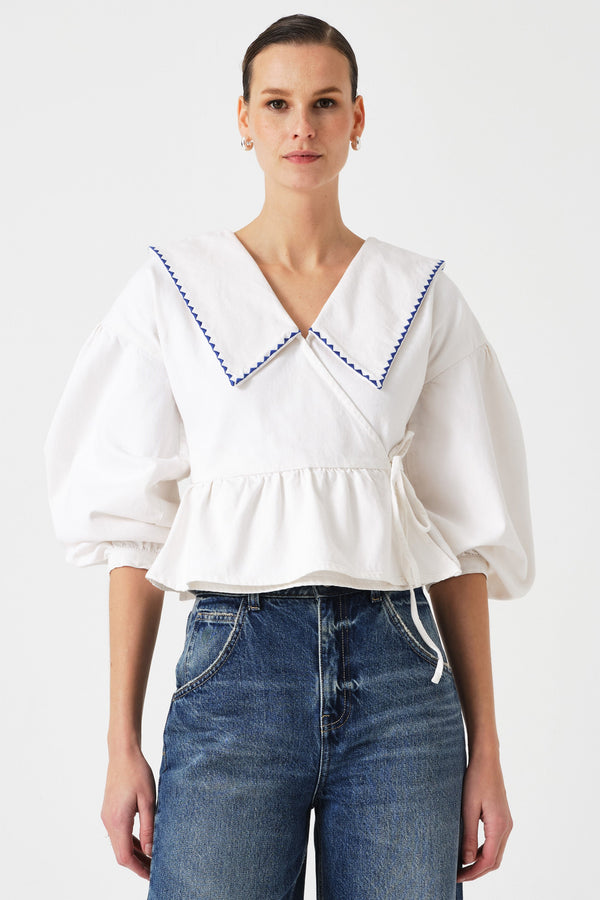 Nour Blouse in White