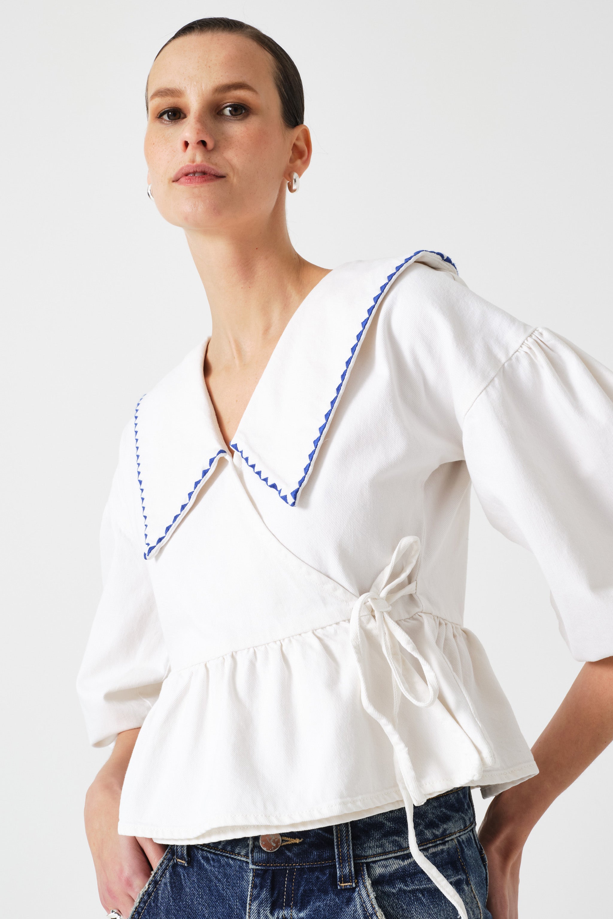 Nour Blouse in White