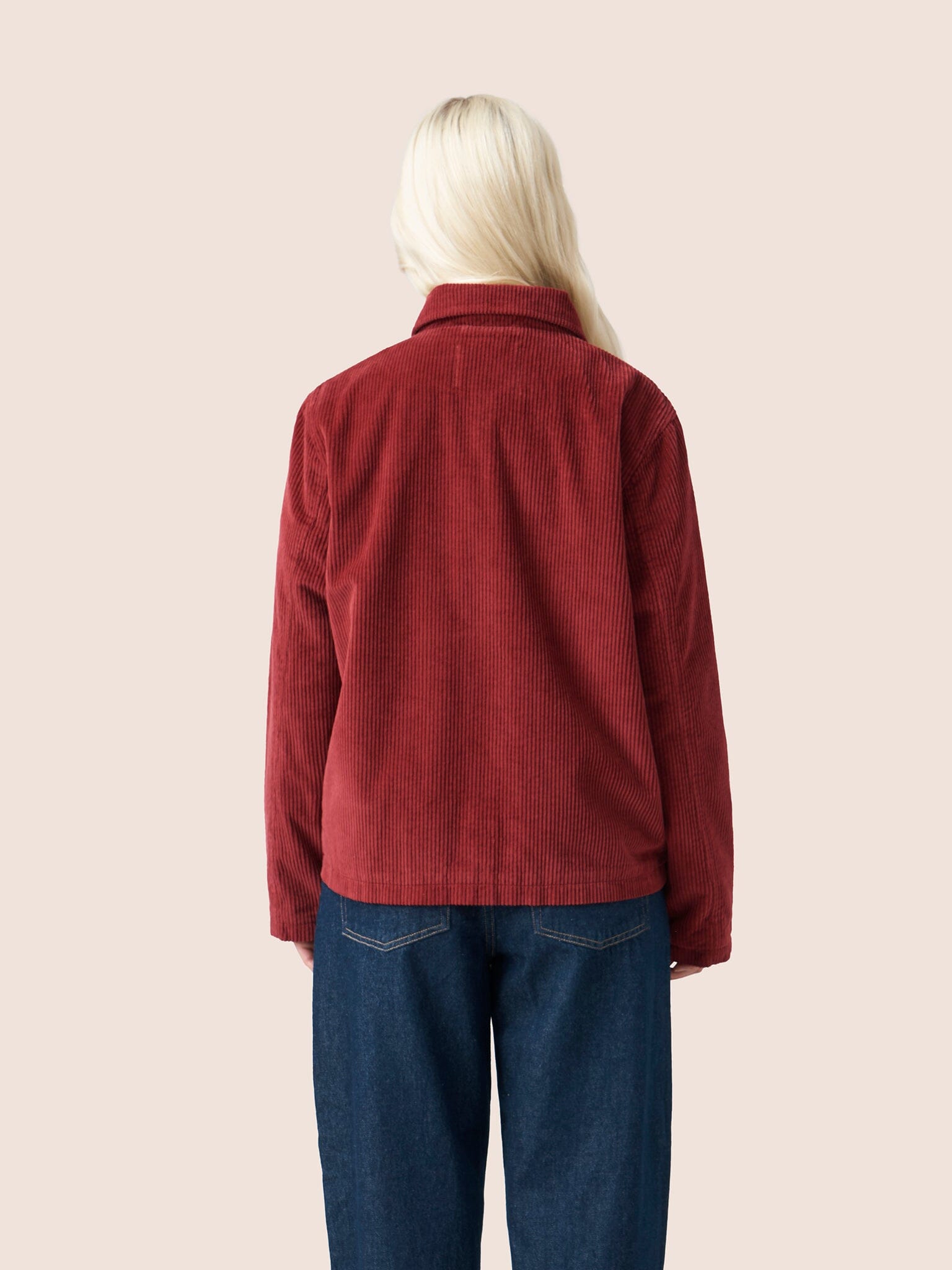 Nyhavn Cotton Corduroy Jacket in Red