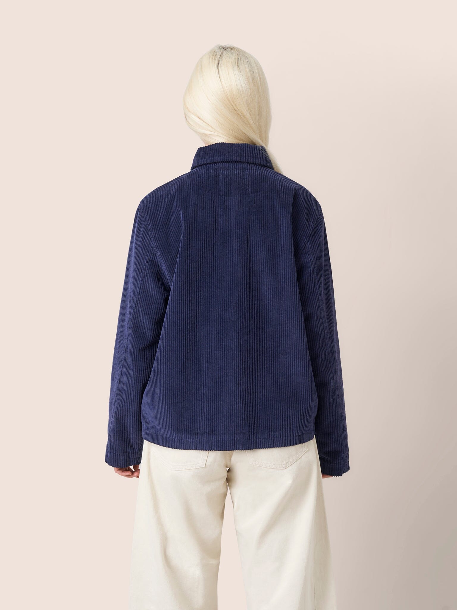 Nyhavn Cotton Corduroy Jacket in Navy