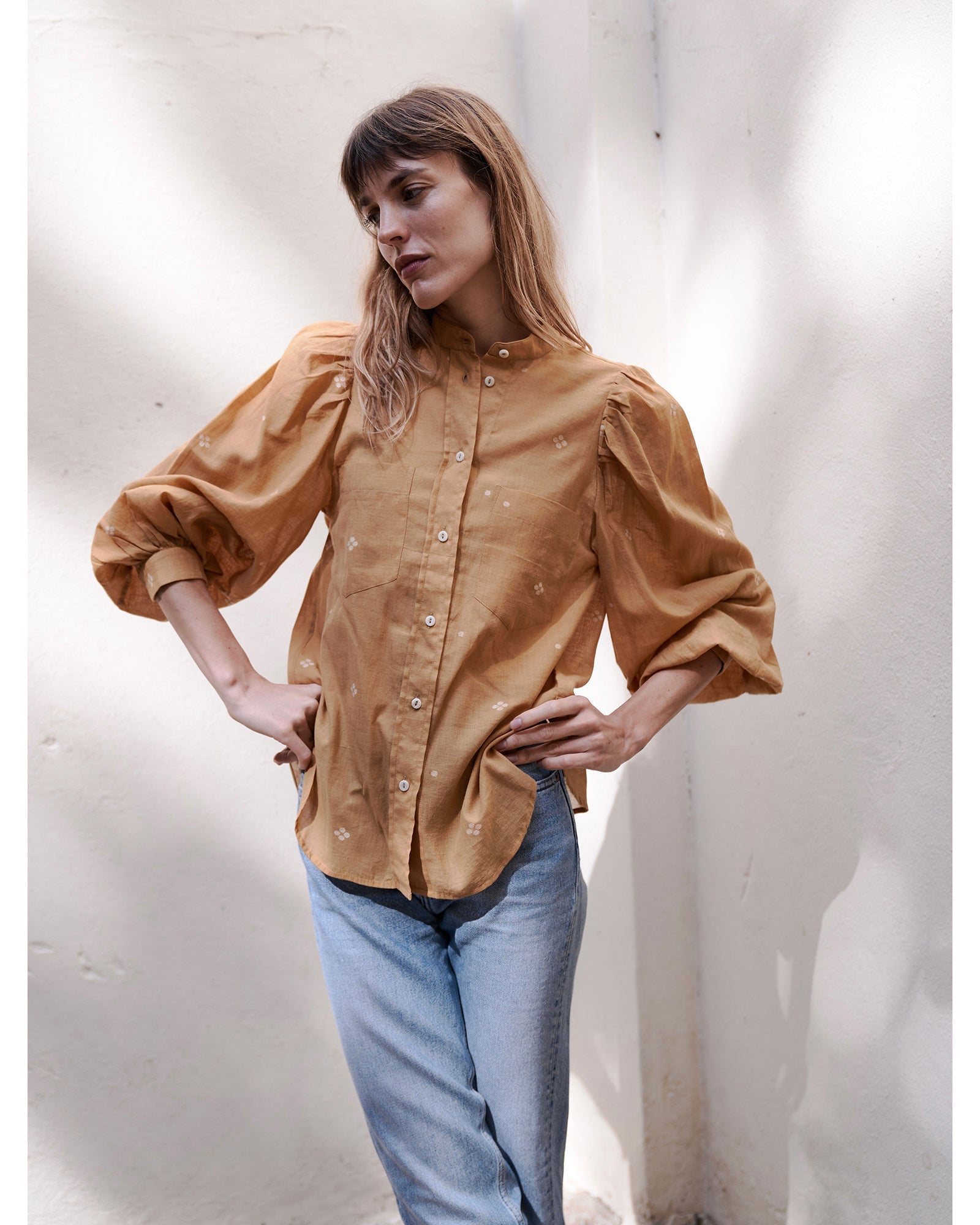 ingrid blouse | ochre