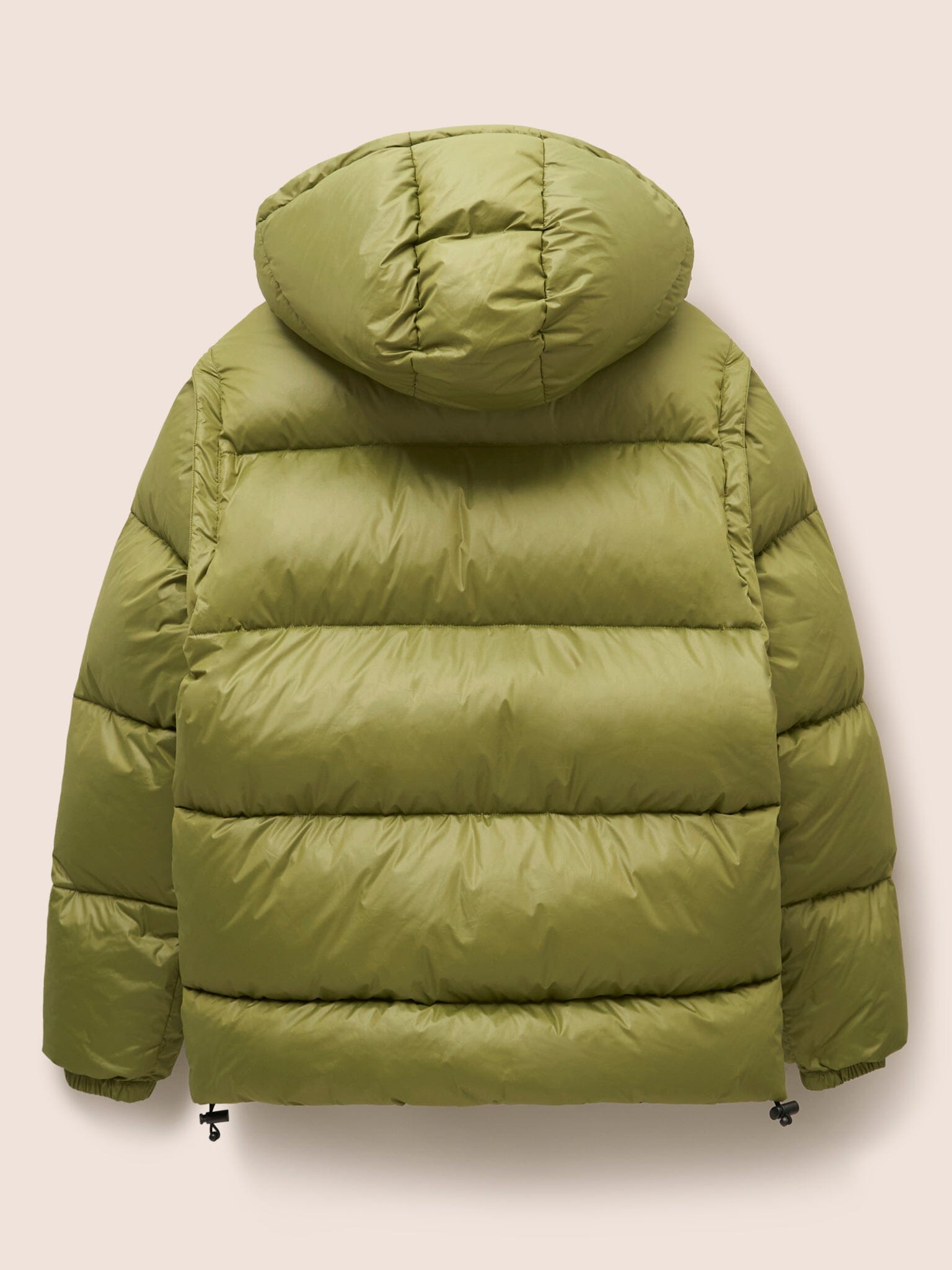 Orkney Multiway Detachable Sleeves Puffer Coat in Green