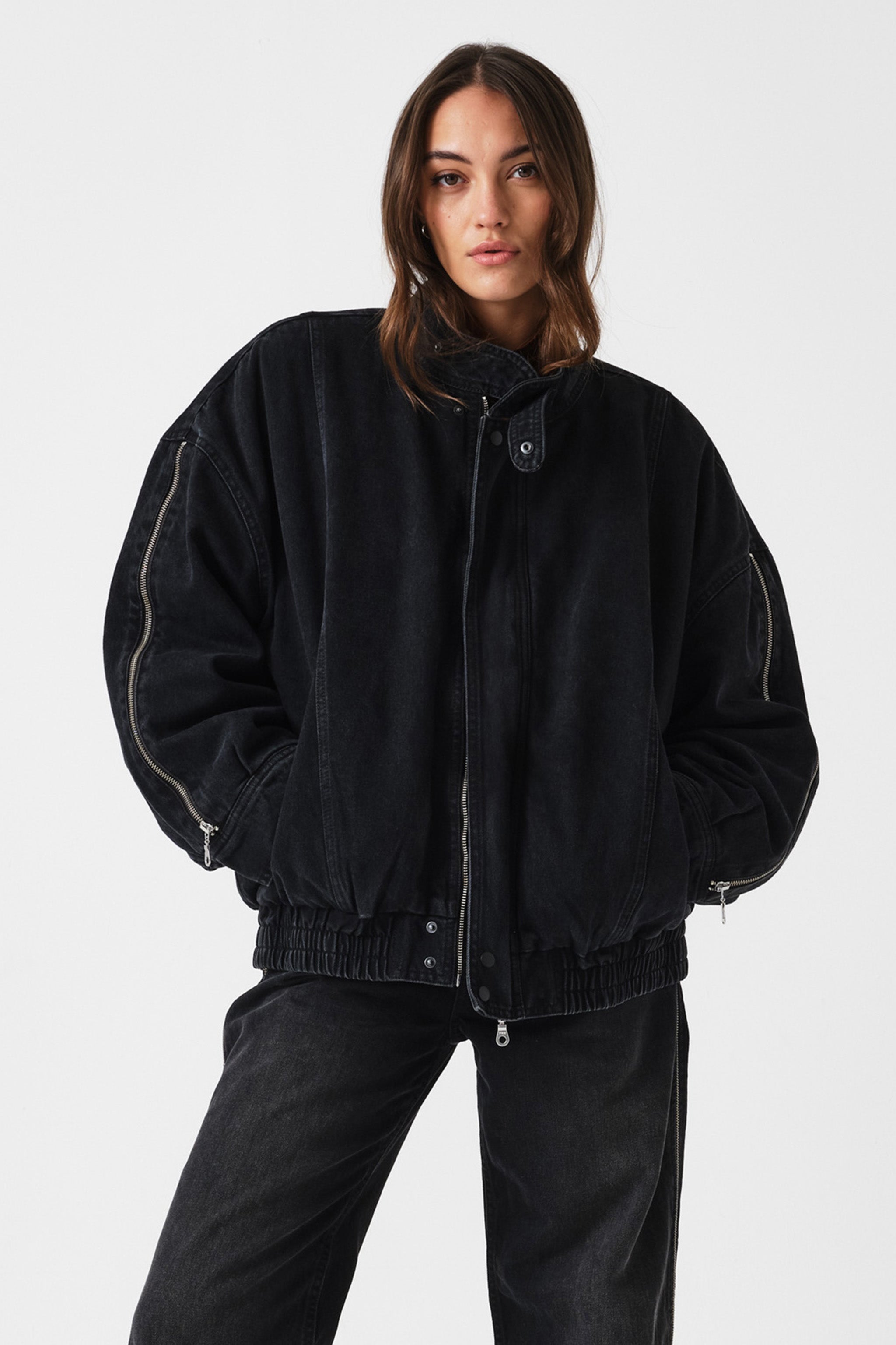 Juno Oversized Zip Jacket in Fairbanks