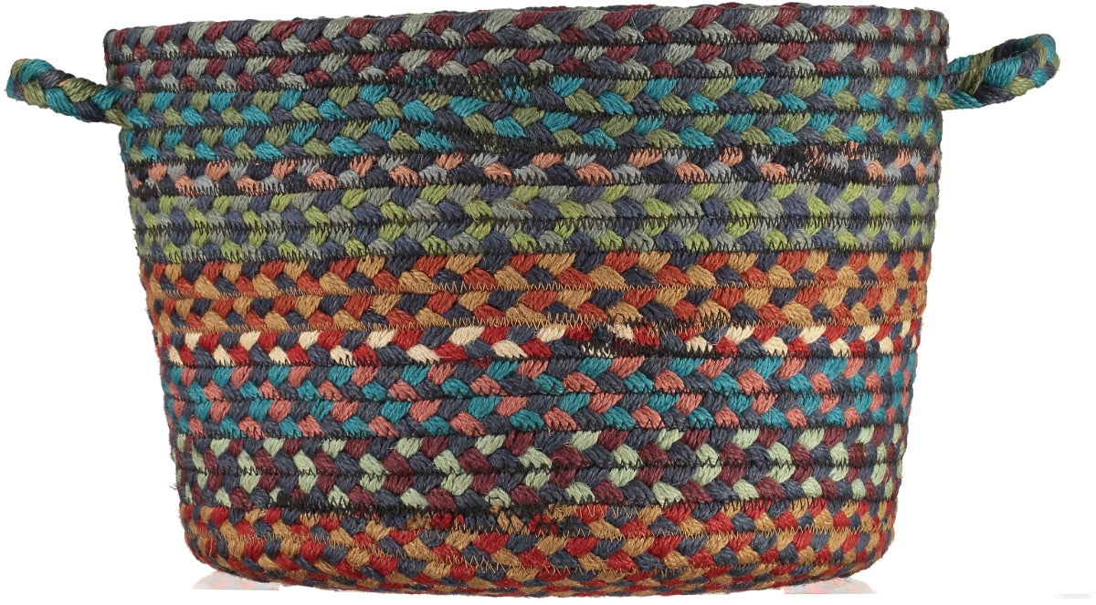 Carnival Blue Jute Basket