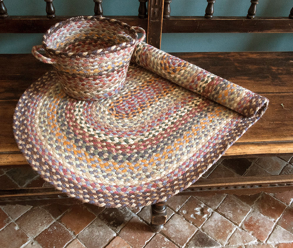 Misty Blue Jute Mini Basket