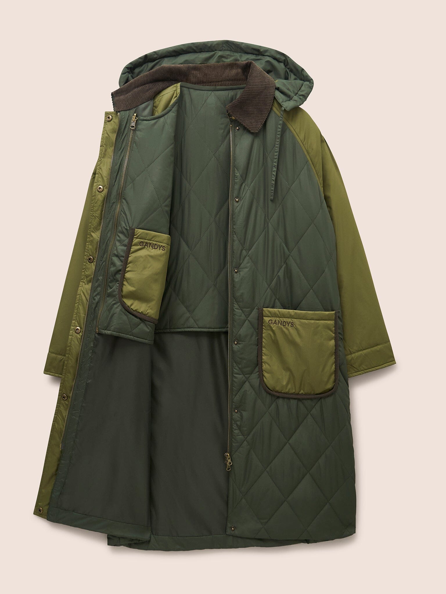 Quebec Quilted 3 in 1 Modular Longline Coat