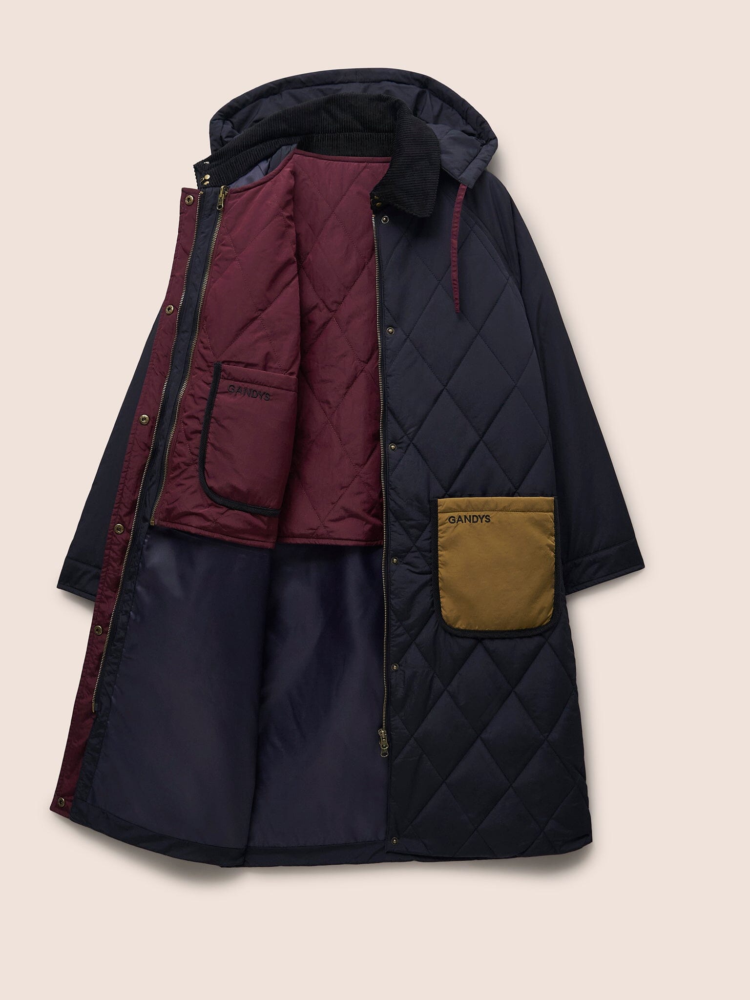 Quebec Quilted 3 in 1 Modular Longline Coat