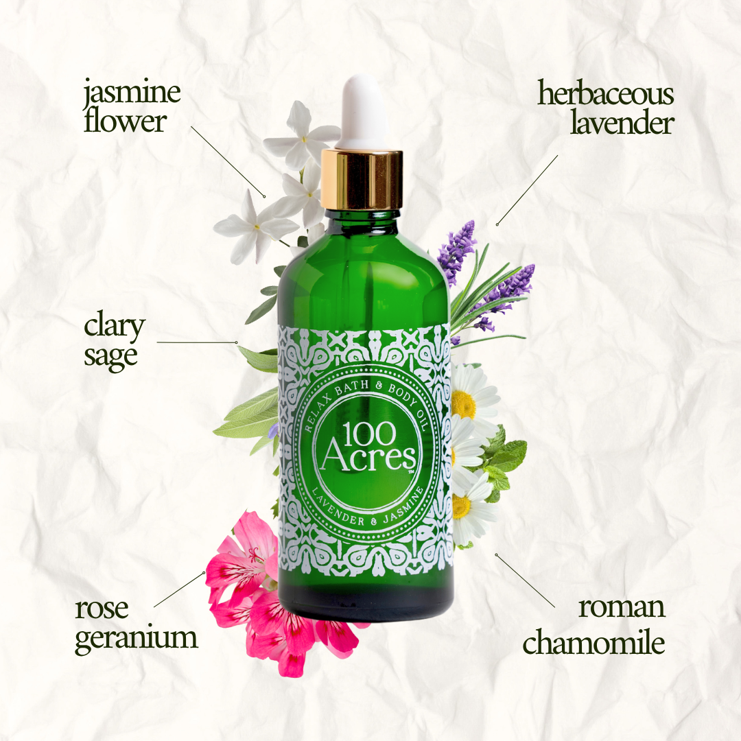 100 Acres Relax Bath & Body Oil