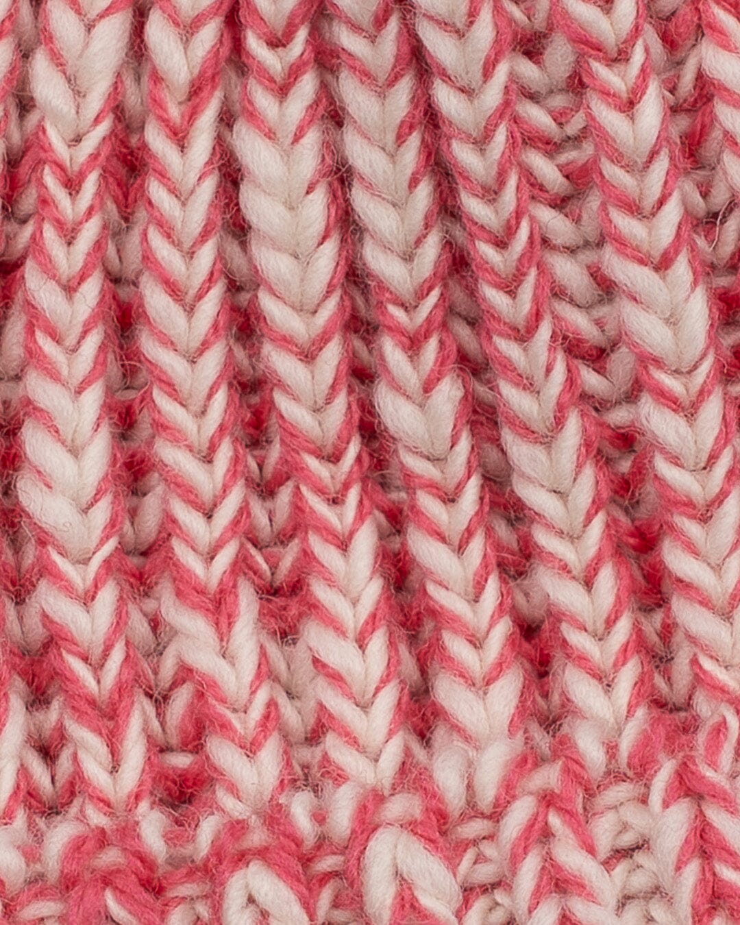 Skye Made in England Wool Beanie in Pink Marl
