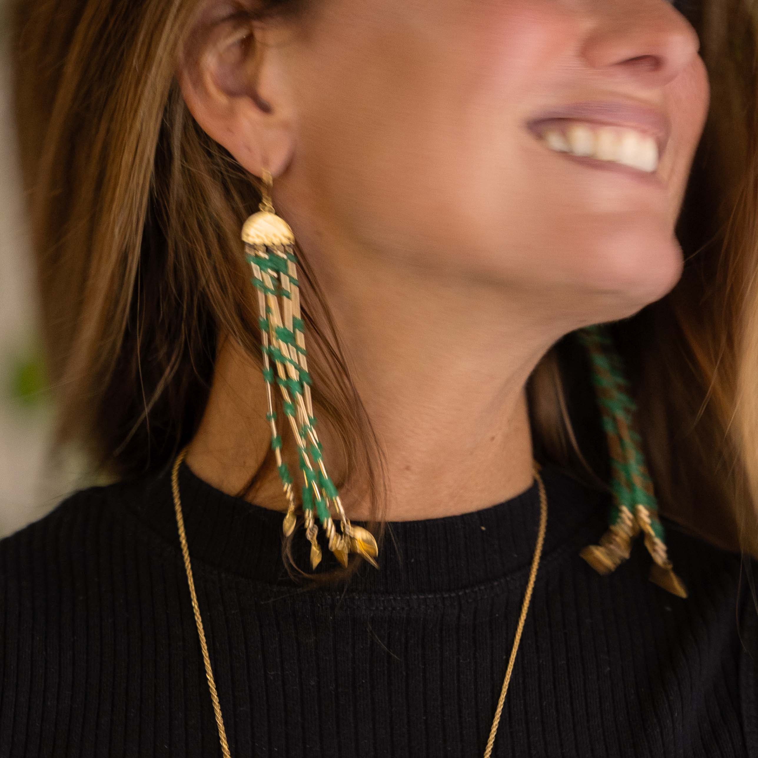 Viva La Vida Long Tassel Earrings